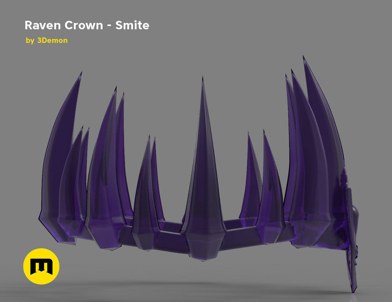 Raven Crown - Smite 3D print model_5