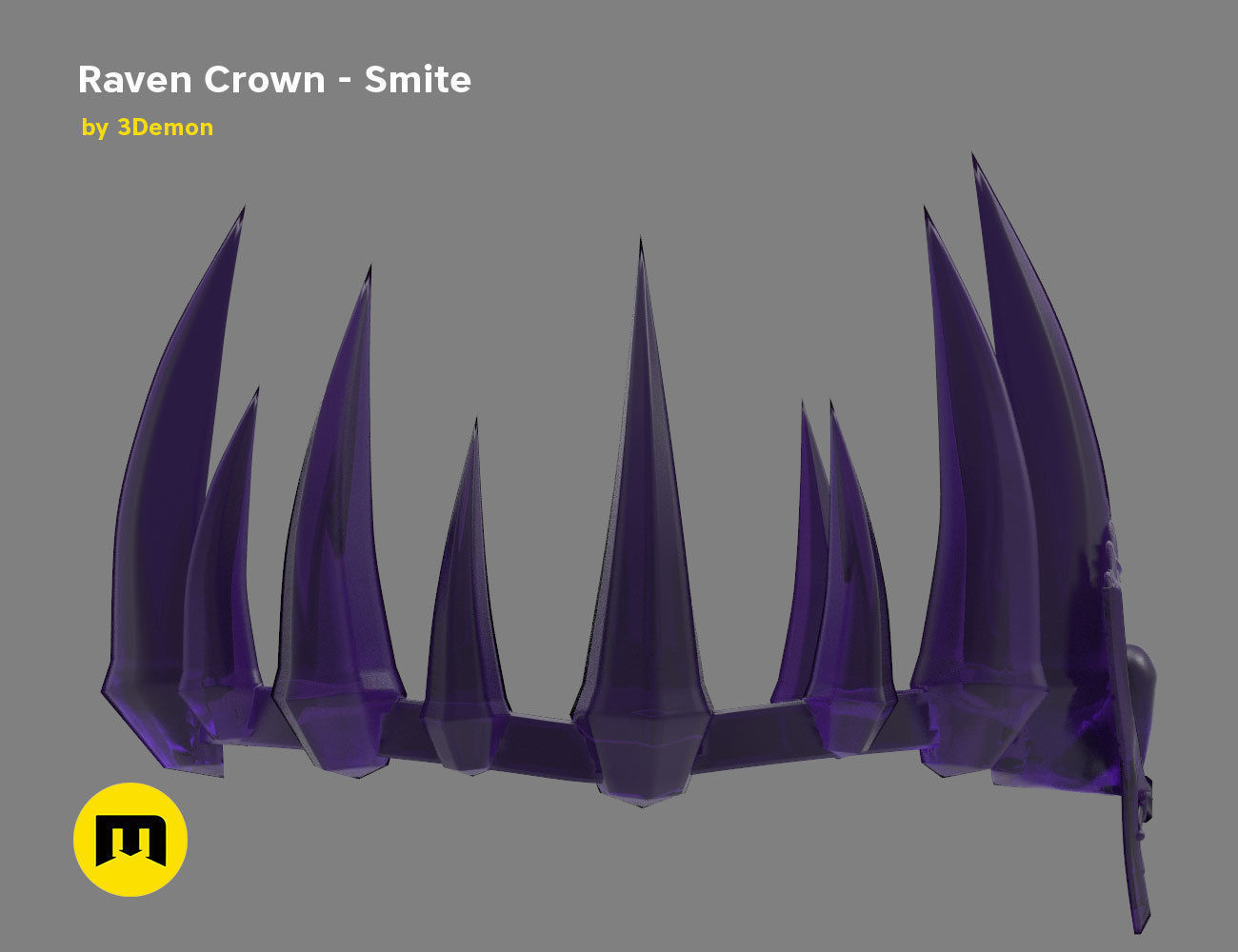 Raven Crown - Smite 3D print model_7