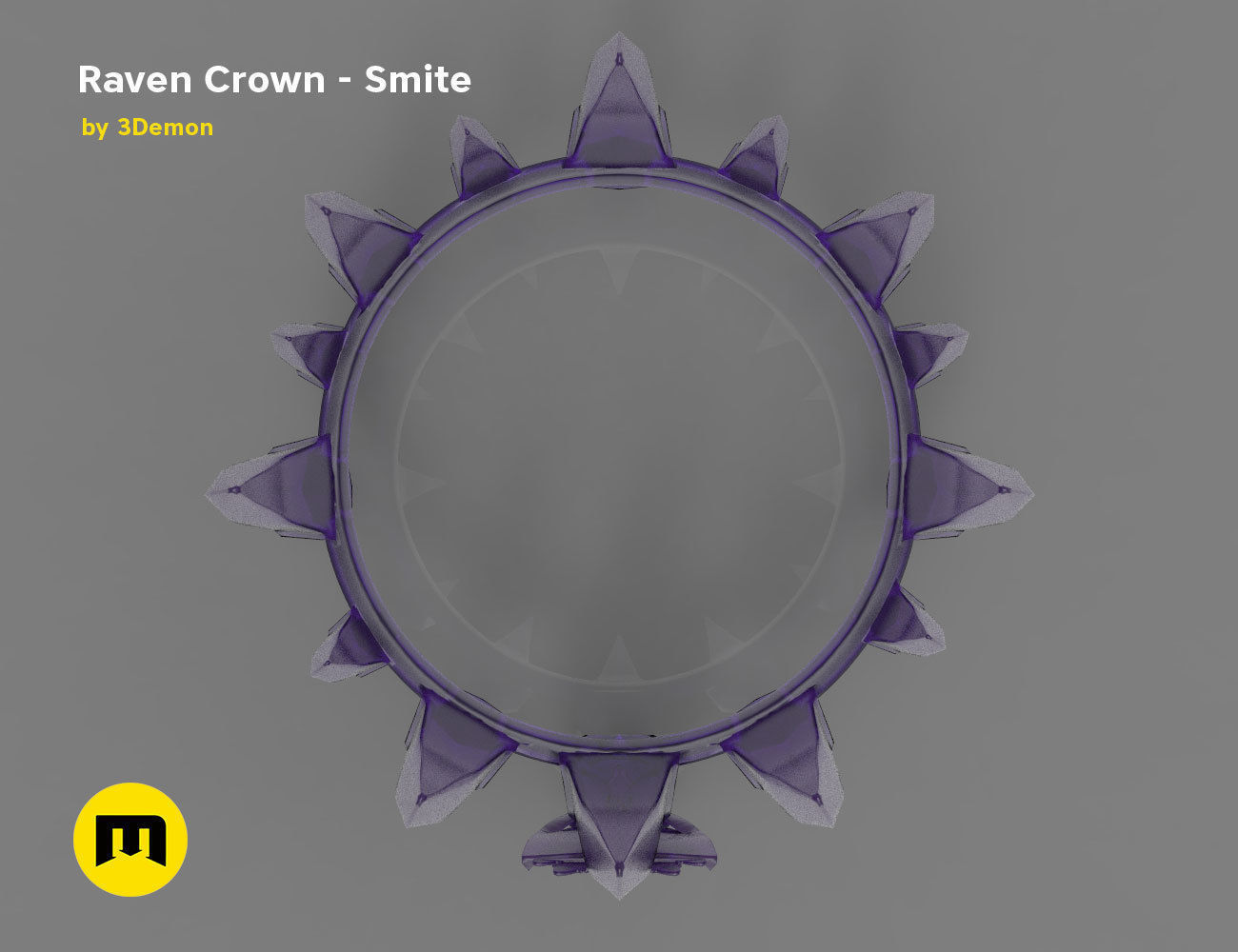 Raven Crown - Smite 3D print model_10