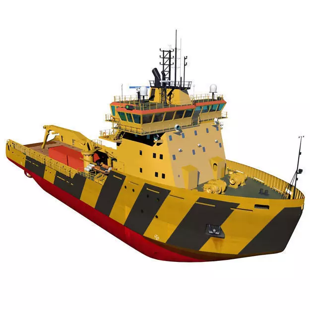 Icebreaker tugboat 3D model_0