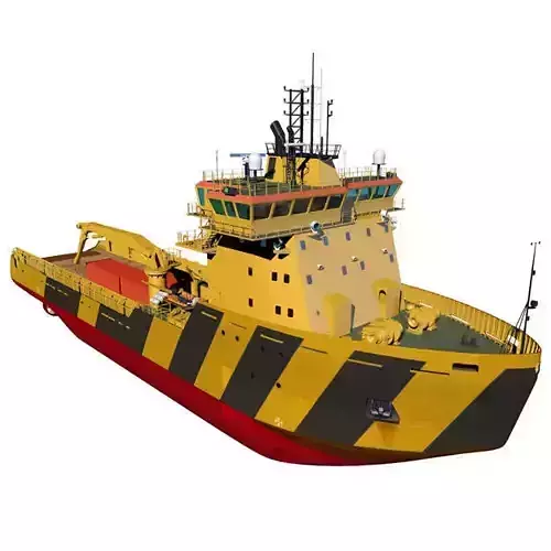 Icebreaker tugboat 3D model