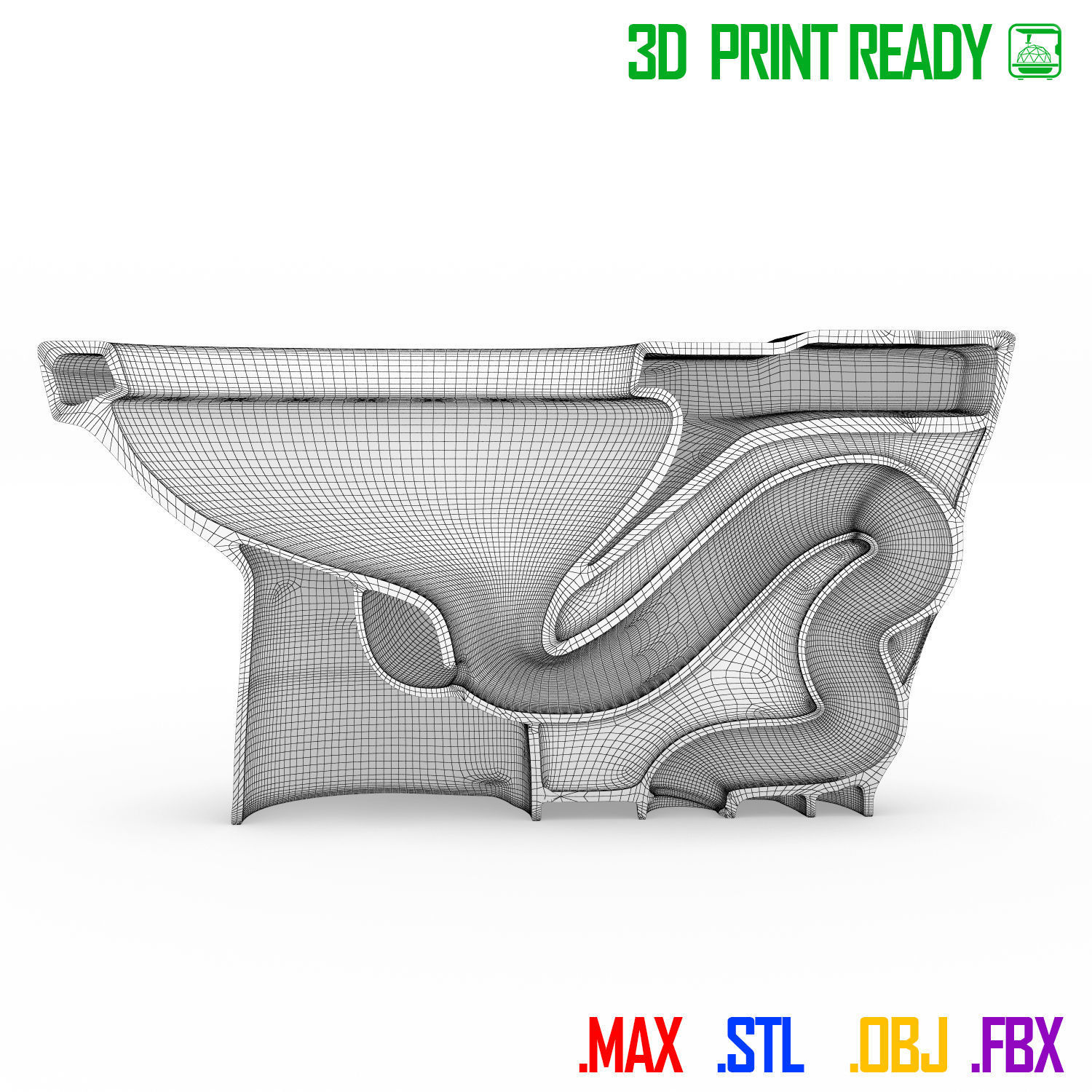 Toilet seat 3D print model_8