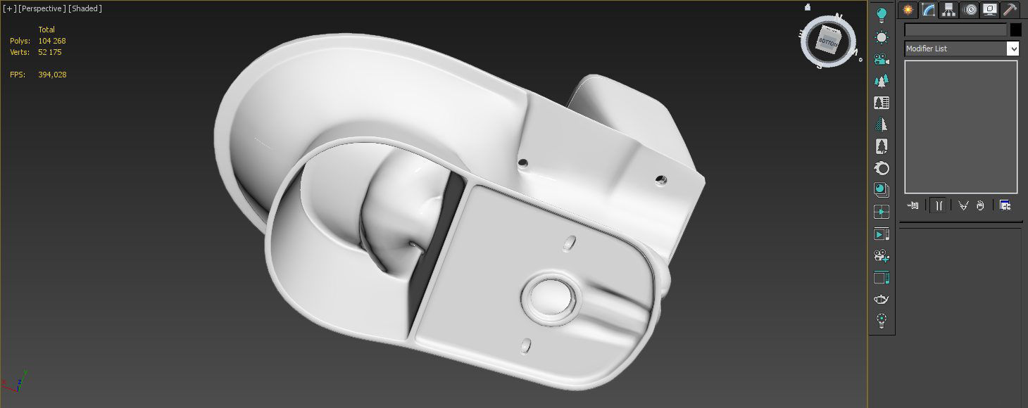 Toilet seat 3D print model_15