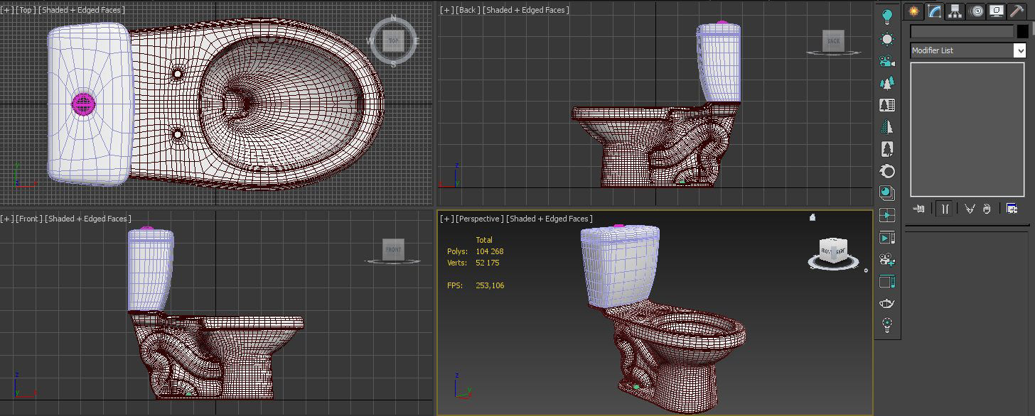 Toilet seat 3D print model_13