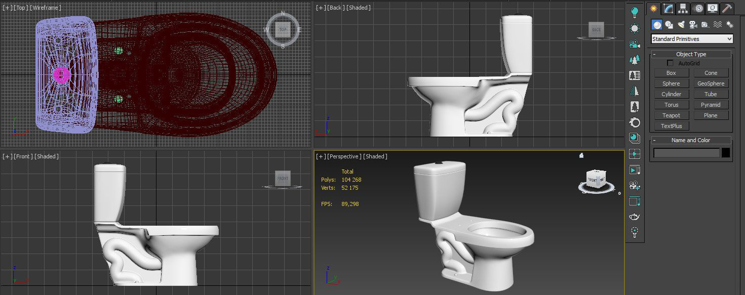Toilet seat 3D print model_12