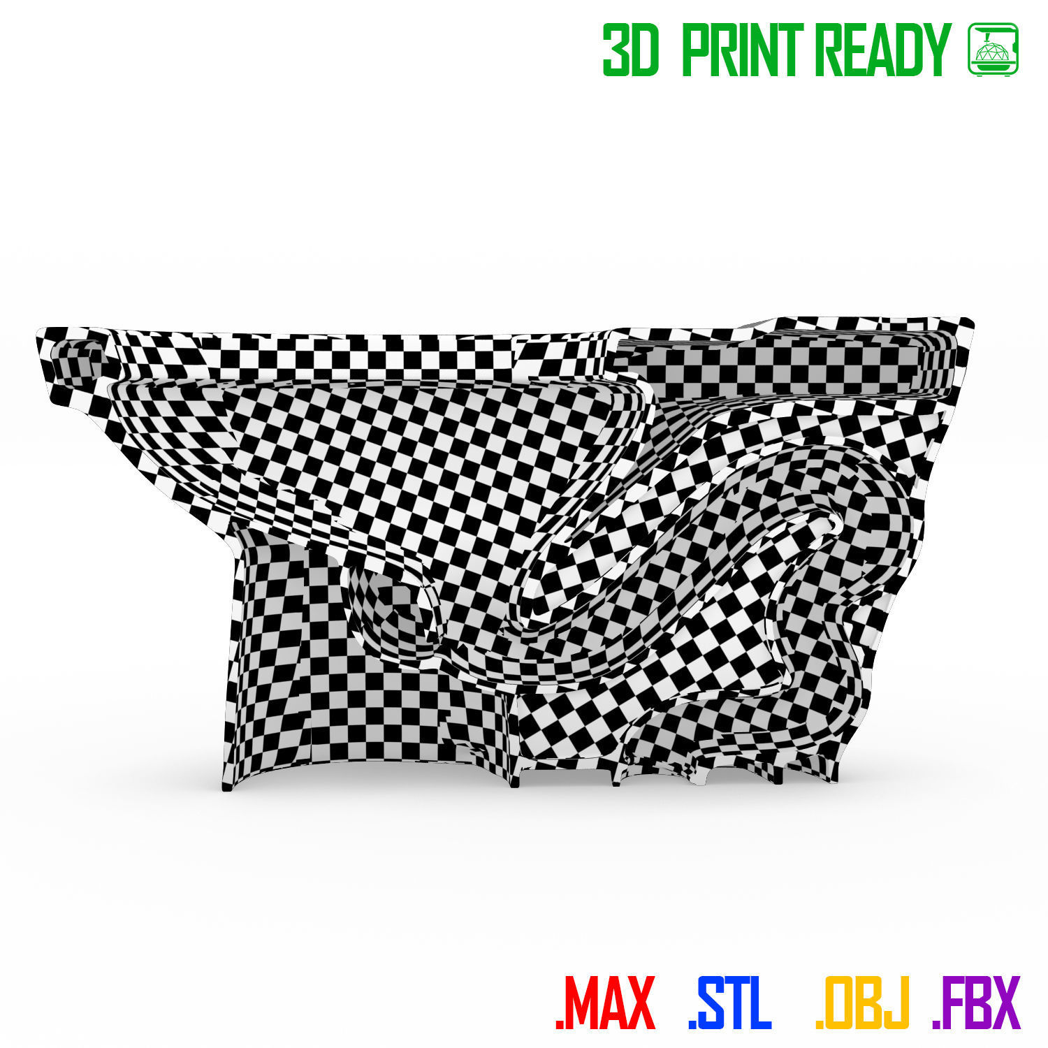 Toilet seat 3D print model_7