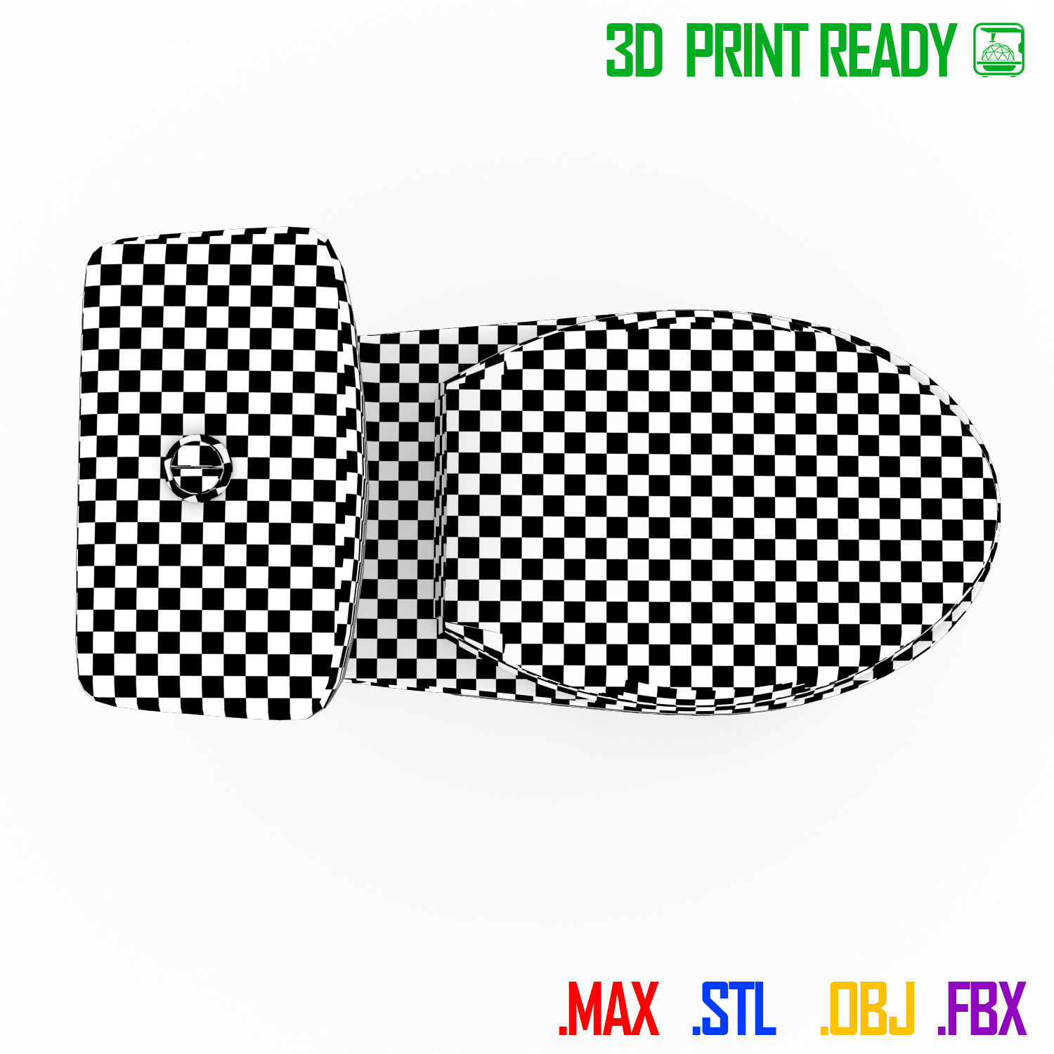 Toilet seat 3D print model_5