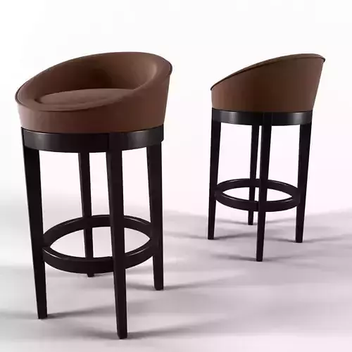 Chair No 7 Uris Swivel Microfiber Bar Stool