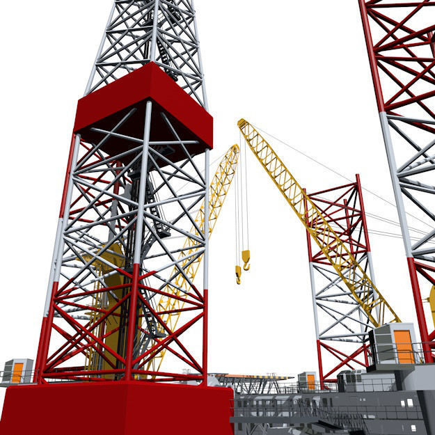 Jack-up rig 3D model_18
