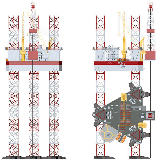 Jack-up rig 3D model_28