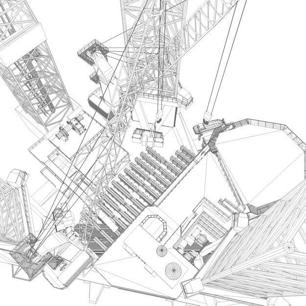 Jack-up rig 3D model_25