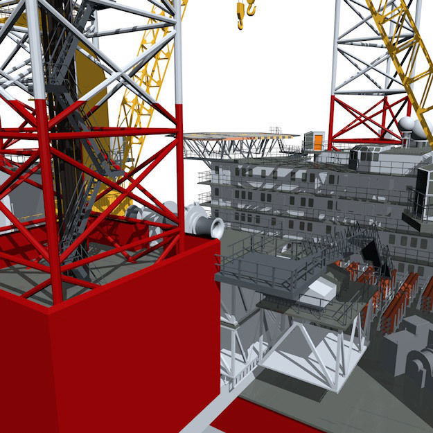 Jack-up rig 3D model_22