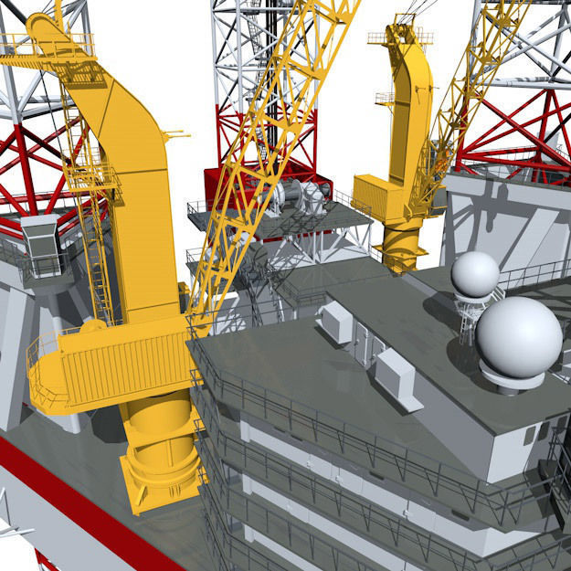 Jack-up rig 3D model_20