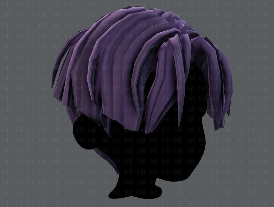 3D Hair style for boy V30 Low-poly 3D model_18