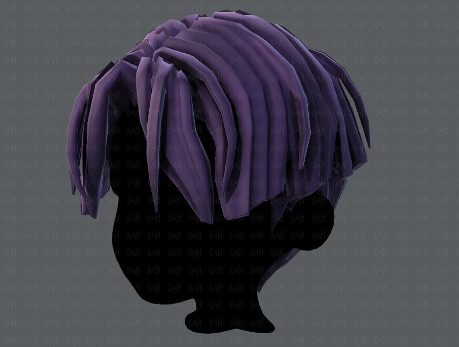 3D Hair style for boy V30 Low-poly 3D model_24
