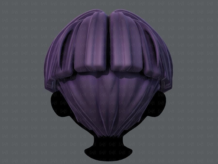 3D Hair style for boy V30 Low-poly 3D model_5
