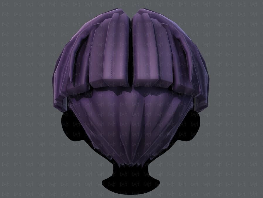 3D Hair style for boy V30 Low-poly 3D model_21