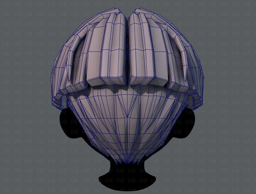 3D Hair style for boy V30 Low-poly 3D model_29