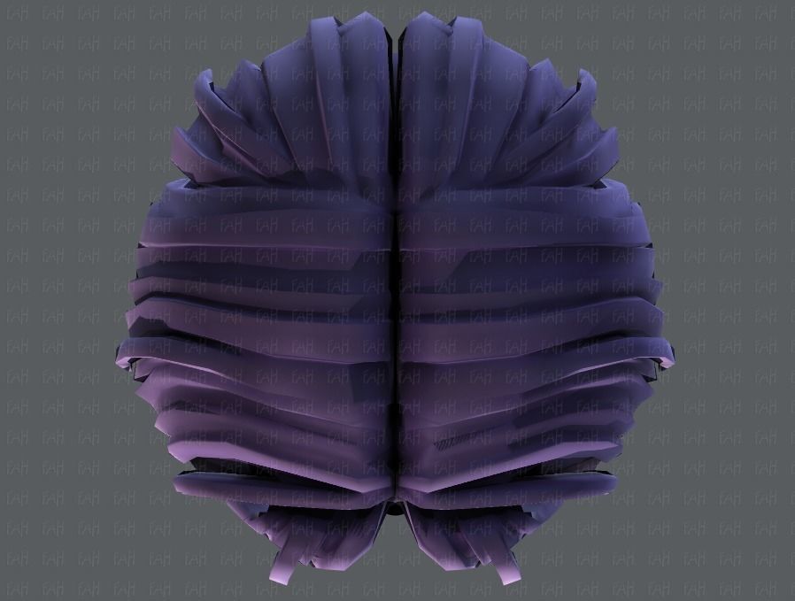 3D Hair style for boy V30 Low-poly 3D model_35