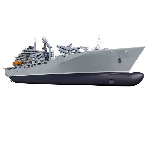 Naval re-supply ship RAS 3D model_0