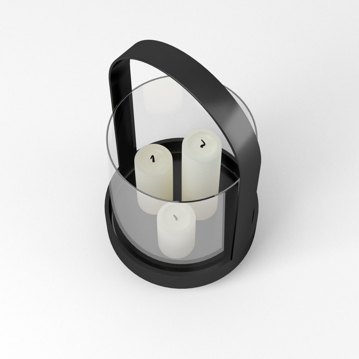 Lantern Lambert Luara storm light candles 3D model_1