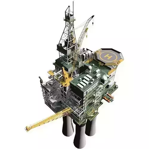Oil Rig 3D model