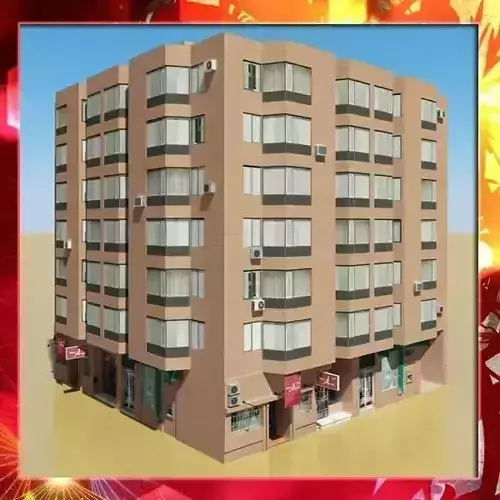 Photorealistic Low Poly Building