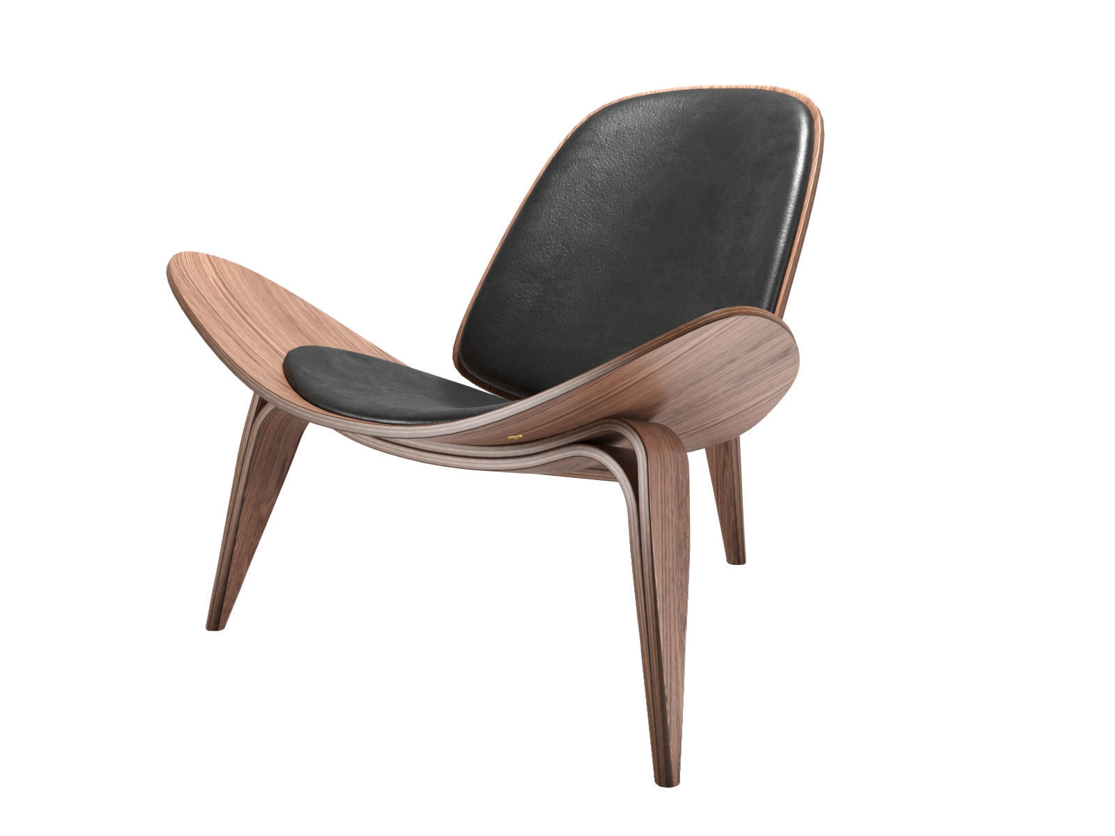 Shell Chair CH07 3D model_3