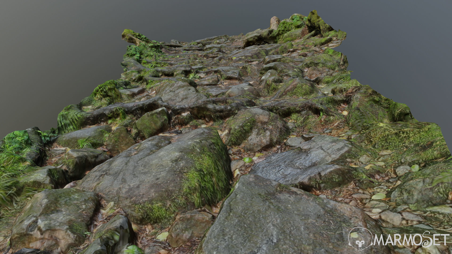 Ground stones C 3D model_1