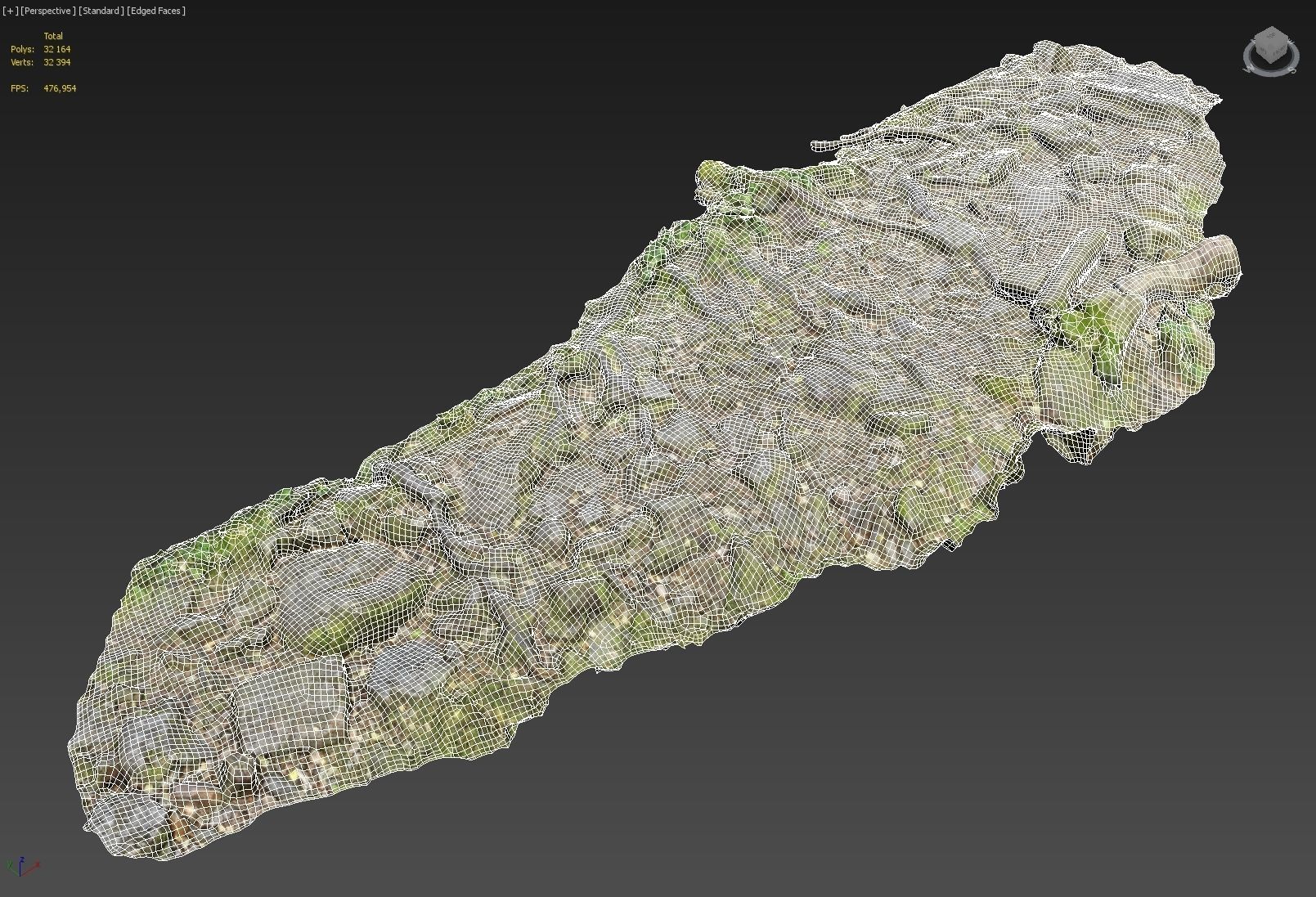Ground stones C 3D model_7