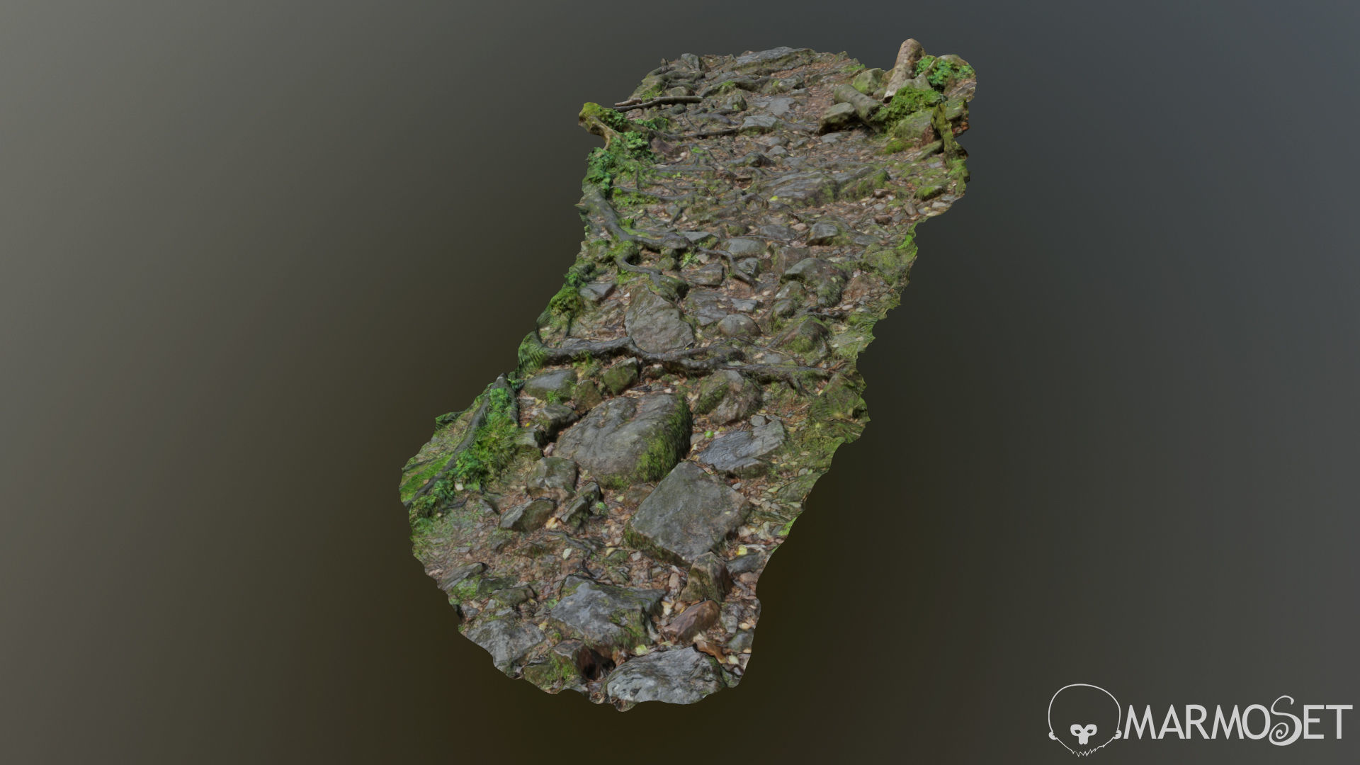 Ground stones C 3D model_2