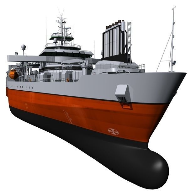 Seismic Survey Vessel 3D model_18