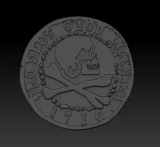Uncharted 4 Pirate Coin 3D print model