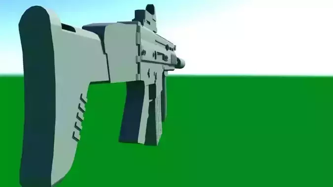 SCAR-h WTactical Red Dot Sight and Silencer