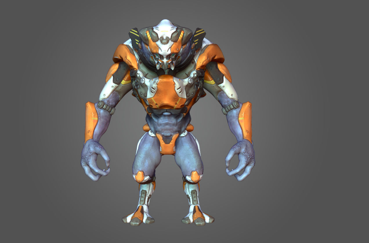 Alien Mech Heavy 3D model_1