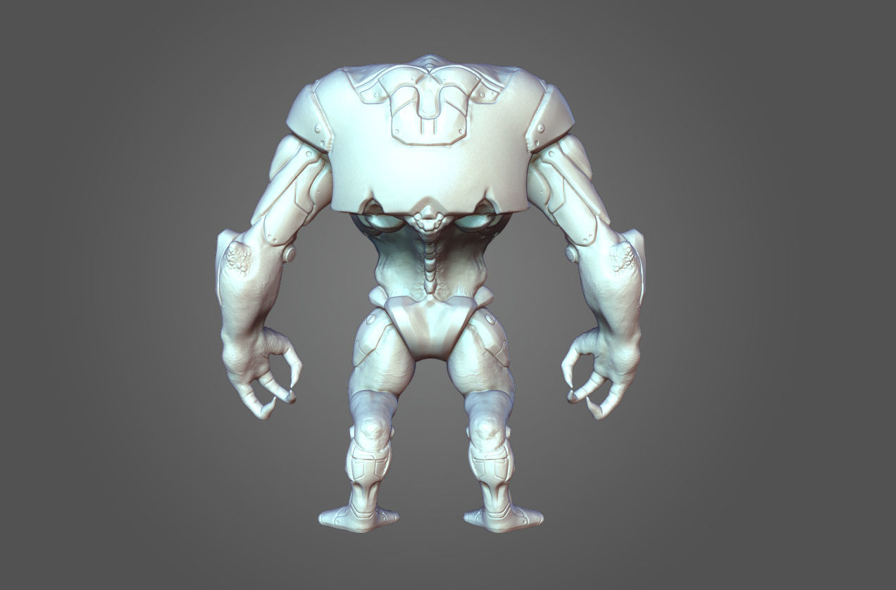 Alien Mech Heavy 3D model_10