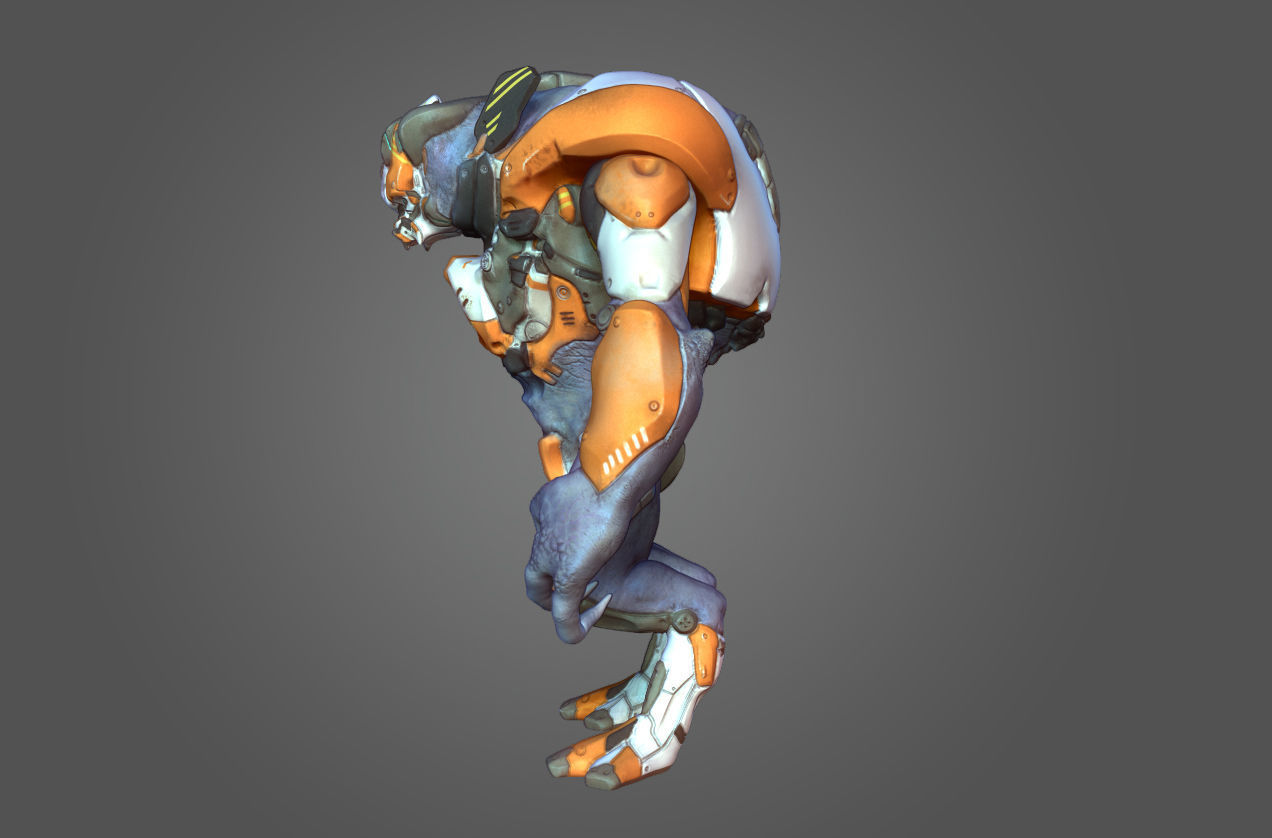 Alien Mech Heavy 3D model_5