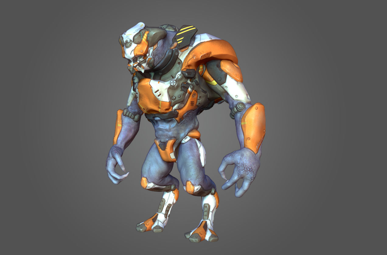 Alien Mech Heavy 3D model_3