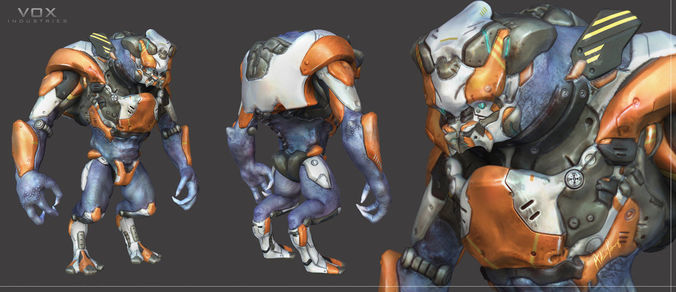 Alien Mech Heavy 3D model