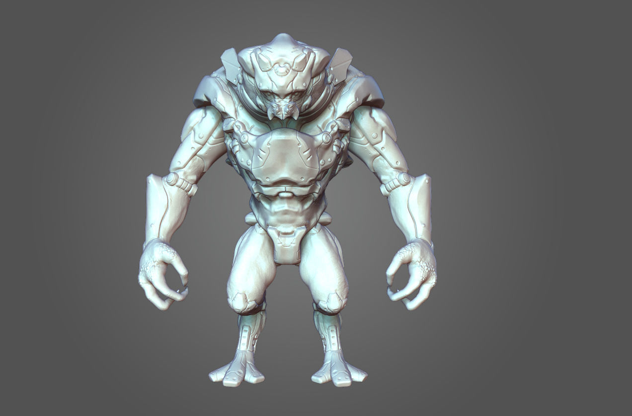 Alien Mech Heavy 3D model_2