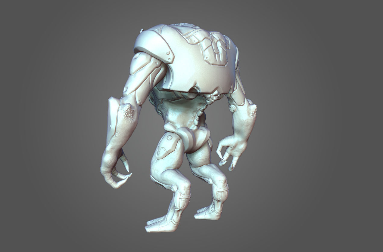 Alien Mech Heavy 3D model_8