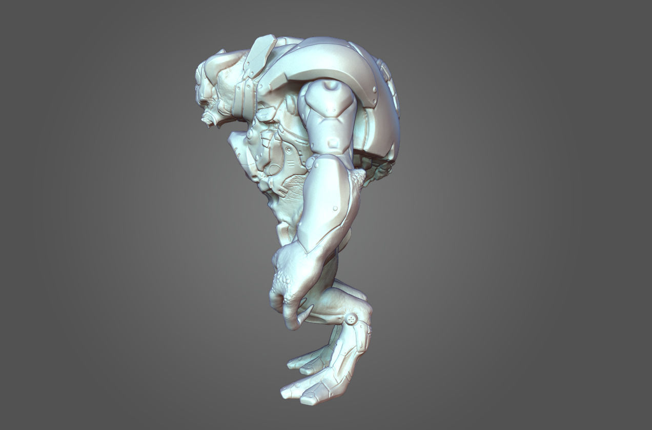 Alien Mech Heavy 3D model_6