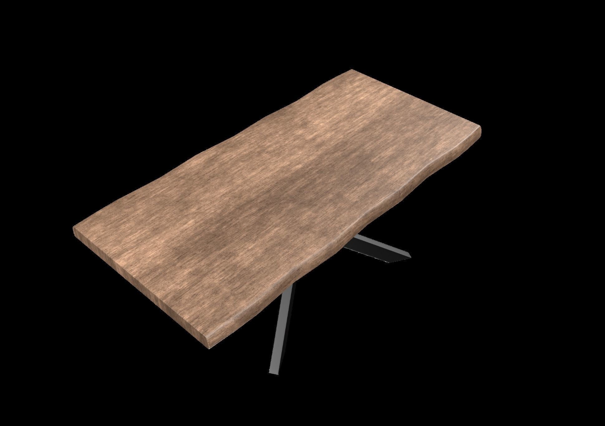 LIVE EDGE POPLAR WOOD AND MDF COFFEE TABLE 3D model_3