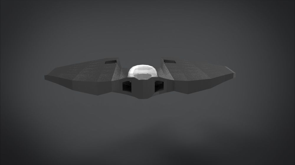 SF001 Spaceship Low-poly 3D model_21