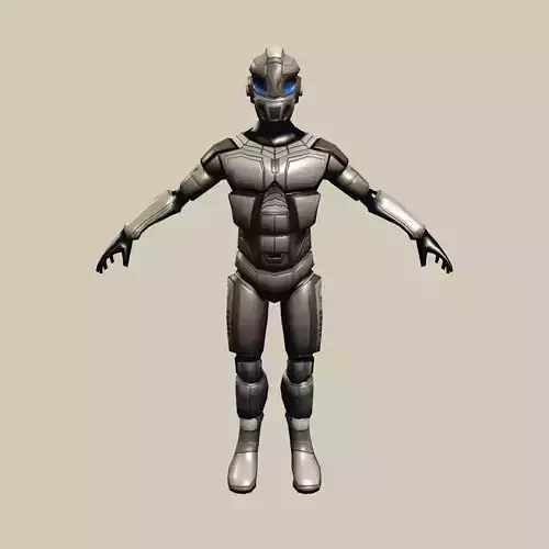 Robot Cyborg Suit Low-poly