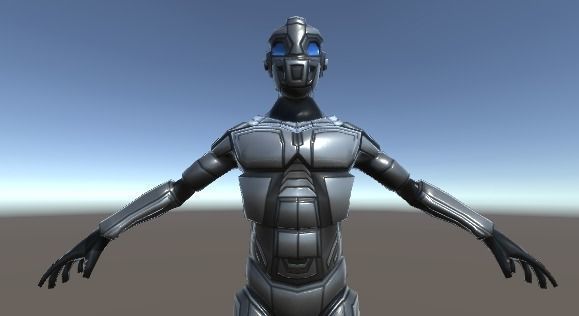 Robot Cyborg Suit Low-poly Low-poly 3D model_8