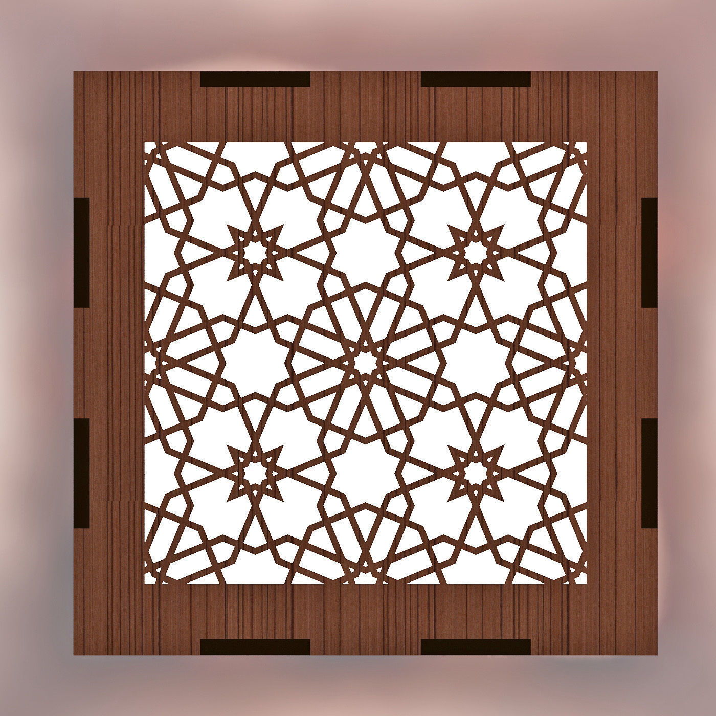 Light lamp Low-poly 3D model_7