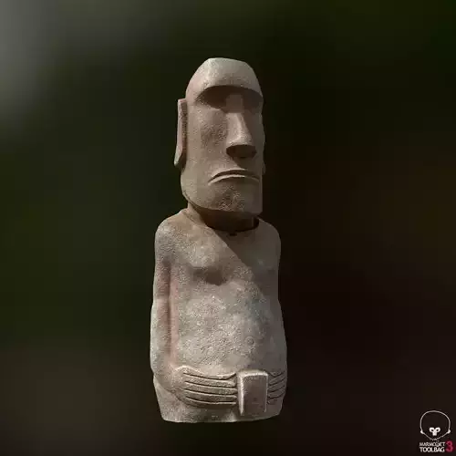 Easter Island Statue Low-poly 3D model