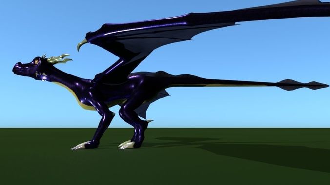 Dragon - animation ready- Low-poly 3D model