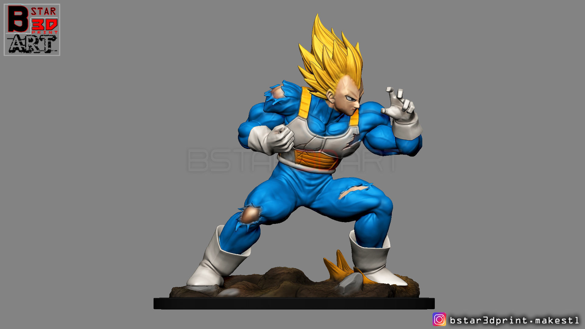 Vegeta - dragonball Z 3D print model 3D print model_6